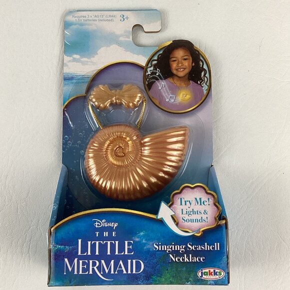 Disney Princess The Little Mermaid Singing Seashell Necklace Lights Sounds - Picture 6 of 6